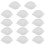 14pcs ceramic soy sauce dipping dishes leaf shape cups 8