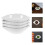 14pcs ceramic soy sauce dipping dishes leaf shape cups 6