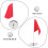 4 Sets Golf Flag and Cups for Putting Green Mat Practice 9