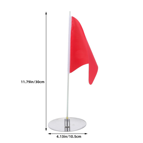 4 Sets Golf Flag and Cups for Putting Green Mat Practice 2