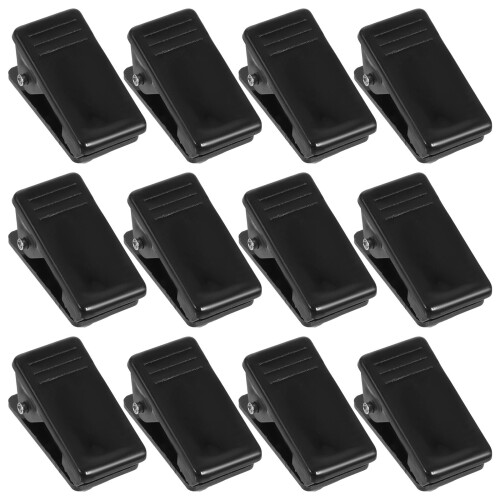100pcs Self Adhesive Plastic Spring Clips Badge Holders 2