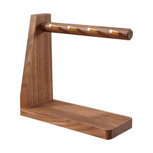 1 Pc Key Hanger Storage Rack Walnut