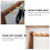 1 Pc Key Hanger Storage Rack Walnut 8