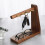 1 Pc Key Hanger Storage Rack Walnut 5