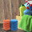 24pcs nylon scrub pads for kitchen bathroom floor cleaning with drill 4