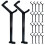 Worgeous  40 Pcs Wire Wall Grid Faux Tree Fruit Branch Pressing Tools 4