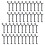 Worgeous  40 Pcs Wire Wall Grid Faux Tree Fruit Branch Pressing Tools 6