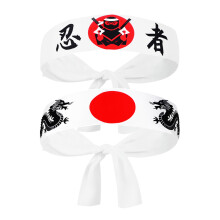 6 Pcs Japanese Chef Karate Headband