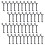 Worgeous  40 Pcs Wire Wall Grid Faux Tree Fruit Branch Pressing Tools 10