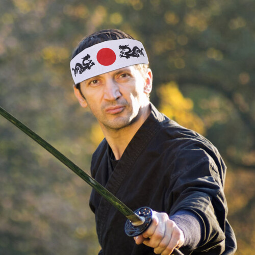 6 Pcs Japanese Chef Karate Headband 2