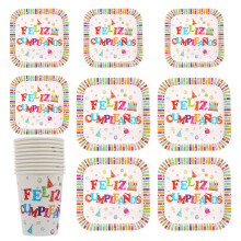 30 pcs paper saucers cups party supplies