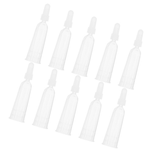10pcs clear ampule dropper caps for precise liquid use