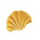1pc Shell Shape Plush Pillow Cushion for Home Office Car Use Yellow 7