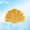 1pc Shell Shape Plush Pillow Cushion for Home Office Car Use Yellow 5