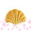 1pc Shell Shape Plush Pillow Cushion for Home Office Car Use Yellow 11