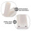 2pcs heavy duty adhesive flag pole mount bracket for outdoor white 9