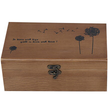 wooden sewing kit box for needle and pin storage