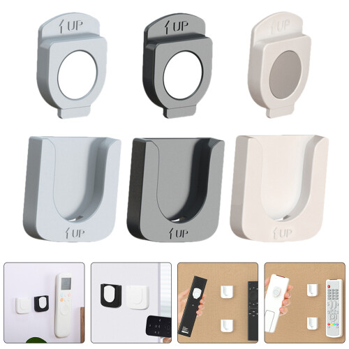 3pcs Magnetic Remote Control Organizer for TV Wall Mount Quick Install 2