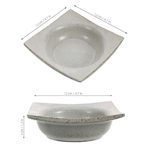 Ceramic Square Sushi Dipping Bowls for Soy Sauce Appetizer Bbq Use 1