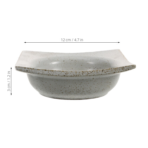 Ceramic Square Sushi Dipping Bowls for Soy Sauce Appetizer Bbq Use 2