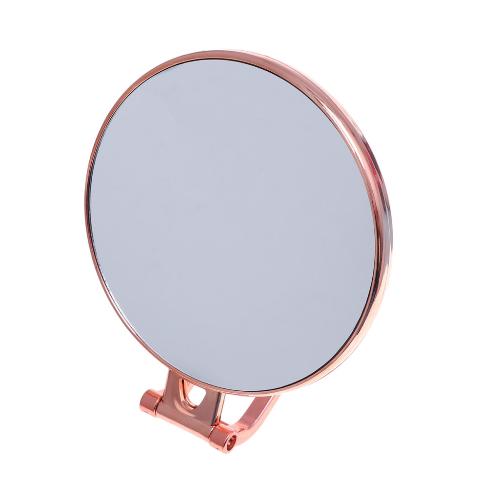 Villcase Golden Double-Sided Mirror Folding Makeup Mirror Round Folding Mirror