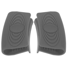 2 Pcs Pot Handle Protective Covers Silicone Clips Parts Grey