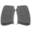 2 Pcs Pot Handle Protective Covers Silicone Clips Parts Grey 1