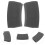 2 Pcs Pot Handle Protective Covers Silicone Clips Parts Grey 3