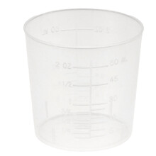 40pcs 60ml Transparent Measuring Cups for Office