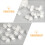 120pcs Eyelash Extension Glue Holders Self-Adhesive Cups 6