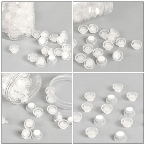 120pcs Eyelash Extension Glue Holders Self-Adhesive Cups 2