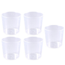 10pcs 60ml plastic measuring beakers for liquid measurement and mixing