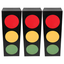 3pcs traffic light favor boxes for kids, racing car party decorations