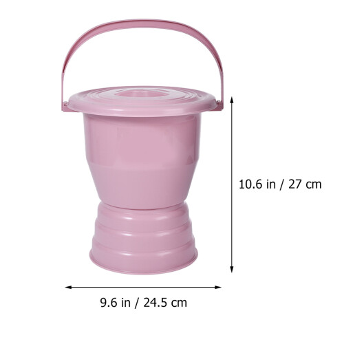 Chamber Pot with Handle for Elderly Disabled Kids Urinal 1