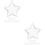 20 pcs clear plastic refillable star ball ornaments for christmas tree 8