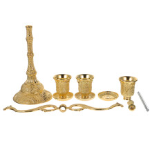 european style three head candlestick for wedding decoration