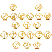60 pcs banquet table signs wedding number reserved double-sided