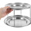 stainless steel double layer seafood tray for party appetizer display 7