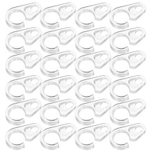 50pcs clear curtain track hooks for bathroom bedroom ceiling