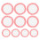 20 Pcs Red Plaid Paper Set 11