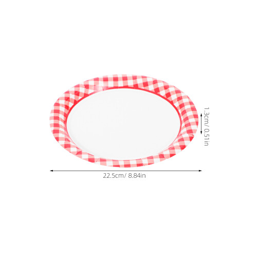 20 Pcs Red Plaid Paper Set 1