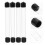 60 Pcs Transparent Hard Plastic Round Storage Tubes with Lids 11