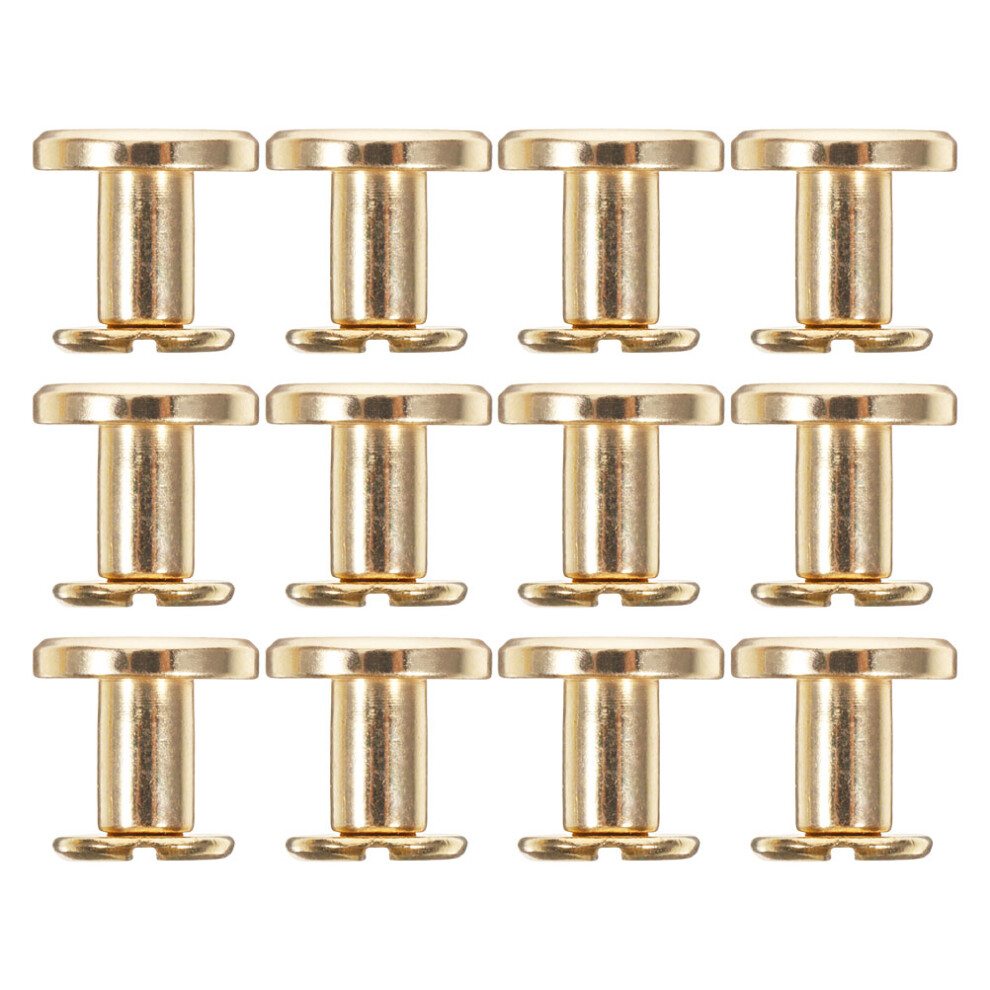 12Pcs Chicago Screws For Diy Bookbinding And Belts 3253930443998