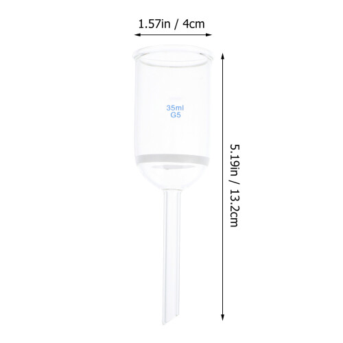 acid resistant glass filtering funnel with sand core for experiments 1