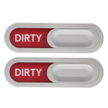 2pcs Magnetic Dishwasher Clean Dirty Sign Double-Sided