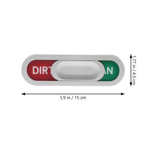 2pcs Magnetic Dishwasher Clean Dirty Sign Double-Sided 1