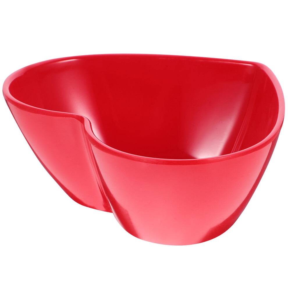 Heart Salad Bowl Imitation Porcelain Seasoning Bowl Red-image-OPC-PKP8NFX-NEW