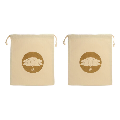 2pcs buddhist singing bowl drawstring bag for meditation bowls