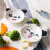 4pcs ceramic dish saucer, panda shape, white 10