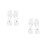 2pcs durable rubber cleaning gloves l size flamingo pattern 4